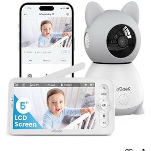 Baby Monitor with Camera - White